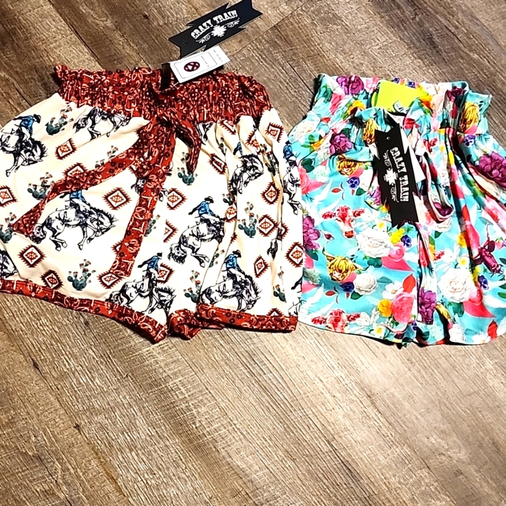 Crazy train shorts, sz S